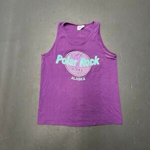 Vintage 90s single stitch Polar rock cafe hard rock Alaska vibrant tank top